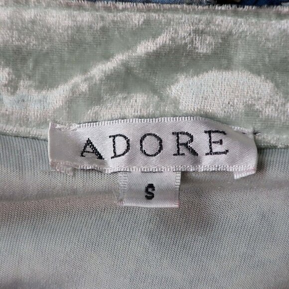 Adore Art to Wear Mixed Print Draped Open Cardigan Blouse Resort Women's Small - Picture 6 of 6